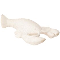 Article Figurine en céramique décorative maritime Homard Blanc 26,5×13×5cm
