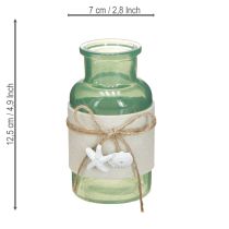 Article Vases bouteille Déco marine avec feutre Lot de 3 H12,5cm