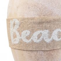 Bouée de décoration maritime, bouée de déco à suspendre &quot;Plage&quot; 27×8.5cm
