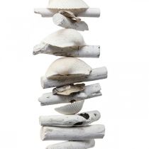 Guirlande décoration maritime guirlande bois flotté coquillages H83cm