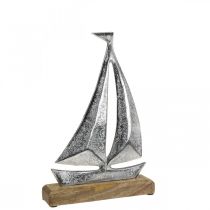 Décoration maritime, voilier déco métal, bateau déco H16,5cm