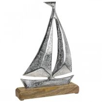 Décoration maritime, voilier déco métal, bateau déco H26cm