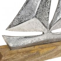 Décoration maritime, voilier déco métal, bateau déco H16,5cm