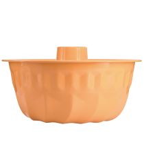 Article Moule à pâtisserie décoratif en métal Gugelhupf orange Ø23cm H12cm