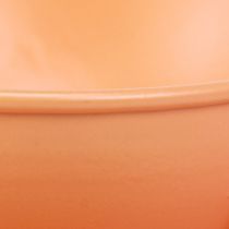 Article Tasse décorative en métal orange Ø11,5cm H6cm avec soucoupe 2 pièces