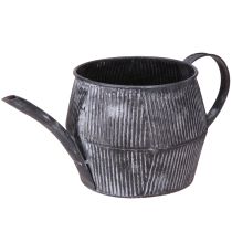 Article Pichet décoratif vintage en métal noir H12,5cm