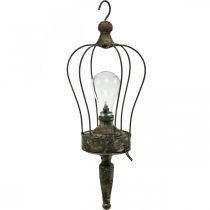 Lanterne LED, lampe décorative, aspect antique, Ø16cm H43cm