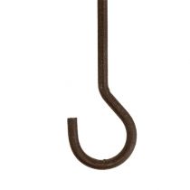 Article Crochet en métal 15cm marron 12 pcs