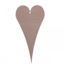 Article Décoration à suspendre Coeurs Orange/Violet 15cm 6 pièces
