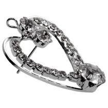 Cœurs métalliques en argent 3cm 6P