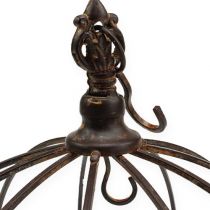 Article Couronne en métal à suspendre marron rouille Ø31cm H31cm