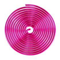 Fil d&#39;escargot en métal escargot rose 2mm 120cm 2pcs