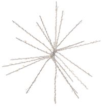 Article Décoration étoile polaire lumineuse LED 29 cm lumière chaude métal extérieur