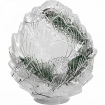 Lumières LED LED Cônes Décoration de Noël Minuterie Blanc Chaud 19.5cm