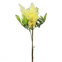 Article Plante Artificielle Acacia Argenté Mimosa Floraison Jaune 53cm 3 Pcs