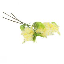 Article Plante Artificielle Acacia Argenté Mimosa Floraison Jaune 53cm 3 Pcs