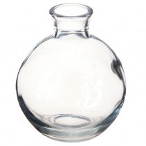 Article Mini vases en verre bombés teintés bleu Ø7,5cm H9cm 6pcs