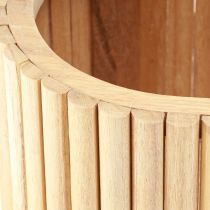 Article Mini jardinière surélevée ovale en bois 50×20cm H40cm