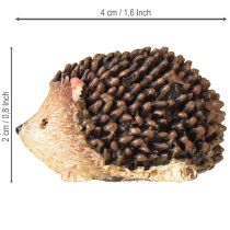 Article Mini figurines décoratives hérisson automne peintes à la main 4×2,5×2cm 6 pièces