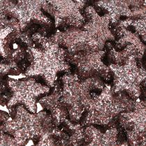 Article Mini décorations dispersées étoiles décoration rose mica 1,5cm 144 pcs