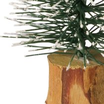 Article Mini sapins forêt d&#39;hiver enneigée Ø5cm H8cm 12 pcs