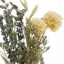 Mini bouquet de fleurs séchées bohème, fleuristerie fleurs séchées L22cm