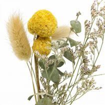 Mini bouquet de fleurs séchées bohème, fleuristerie fleurs séchées L22cm