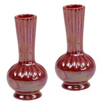 Mini Vase Ø5cm H10cm Nacre Rouge 6pcs