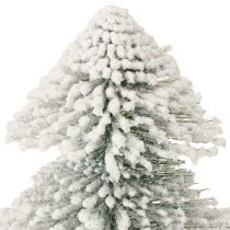 Article Mini sapin de Noël illuminé LED avec neige 28cm
