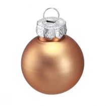 Article Mini boules de sapin de Noël en verre doré Ø2,5cm 22 pcs