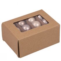 Article Mini boules de Noël boules d'arbre en verre cachemire Ø3cm 22 pcs