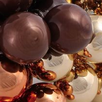 Article Mini boules de Noël fil de verre marron doré Ø25mm 140 pcs