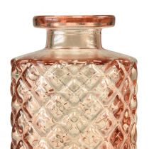 Article Mini vase en verre aspect cristal diamant marron H13,5cm 4pcs
