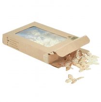 Article Décoration à disperser en métal mini papillons doré 3cm 50 pcs