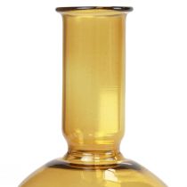 Article Mini vase vase en verre jaune vase à fleurs verre Ø8cm H16,5cm