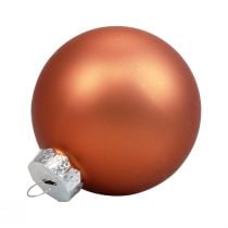 Mini boules de Noël en verre boules de verre rouge-marron Ø4cm 24pcs