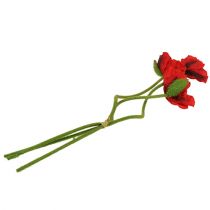 Article Rouge coquelicot 58cm - 74cm 3 pcs
