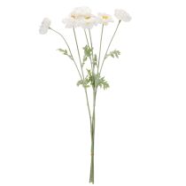 Article Kunstblume Pavot Blanc Tige Longue 78cm Lot de 3