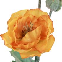 Fleurs artificielles Coquelicot Artificiel Coquelicot Décoratif Orange 48cm