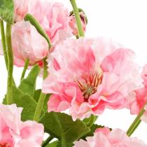 Article Plante artificielle Mohn oriental rose en pot, 48 cm
