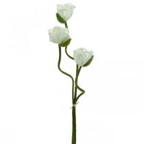 Fleur Artificielle Pavot Maïs Rose Artificielle Blanc L55/60/70cm Lot de 3