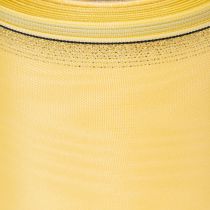 Article Ruban moiré pour couronne, jaune à bordure dorée, 125 mm x 25 m - Ruban de deuil de haute qualité, ruban décoratif, ruban pour nœud