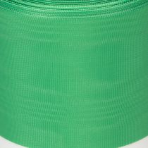 Article Ruban moiré vert et blanc 150 mm, ruban décoratif, ruban à nœud, qualité taffetas 25 m