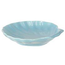 Article Assiette coquillage bol maritime céramique bleu blanc 14 cm 3 pièces