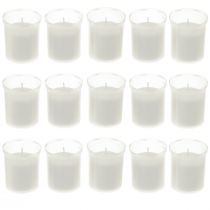 Article Recharge bougies pour lampes funéraires blanc 22h H6,5cm 15pcs