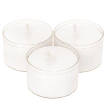 Article Lot de 50 Bougies Chauffe-Plat Blanches en Coupelle Plastique – 8h