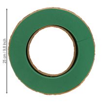 Article Base de couronne en mousse florale humide en carton Ø25cm 2 pièces