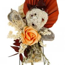 Article Composition funéraire Fleurs séchées exotiques 3vtes 24pcs