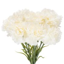 Article Kleur : rose, Matériau : polyester et plastique - Lot de 8 œillets artificiels de 56 cm pour compositions florales
