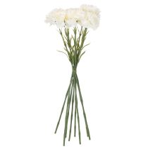 Article Kleur : rose, Matériau : polyester et plastique - Lot de 8 œillets artificiels de 56 cm pour compositions florales